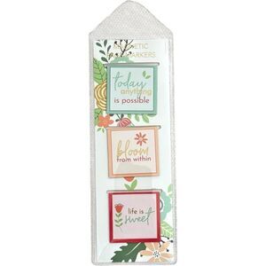 Oliver Smith & Co. Set of 3 Magnetic Bookmarks Page Markers. NEW.